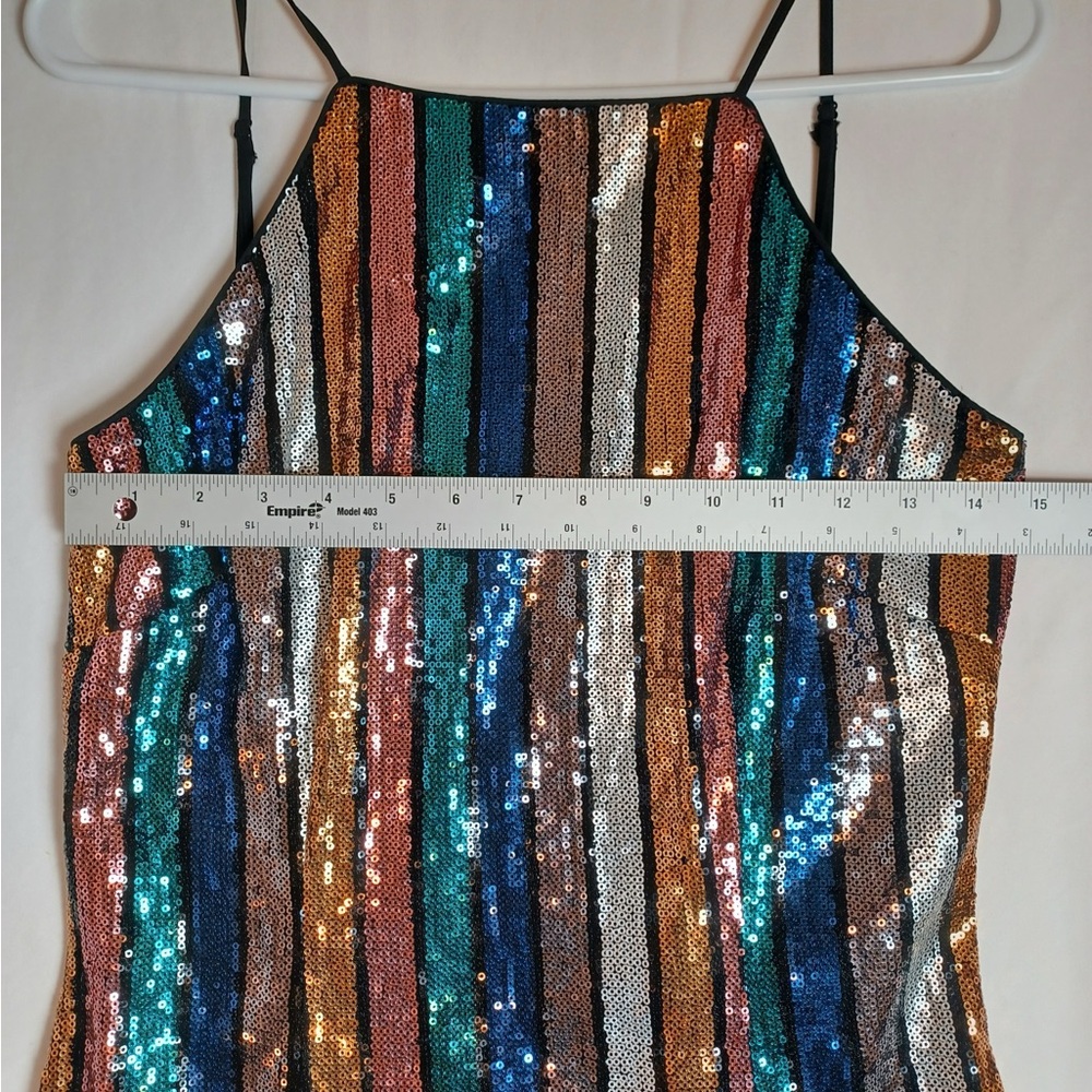 Altered State Multicolor Sequin Striped Cocktail … - image 3